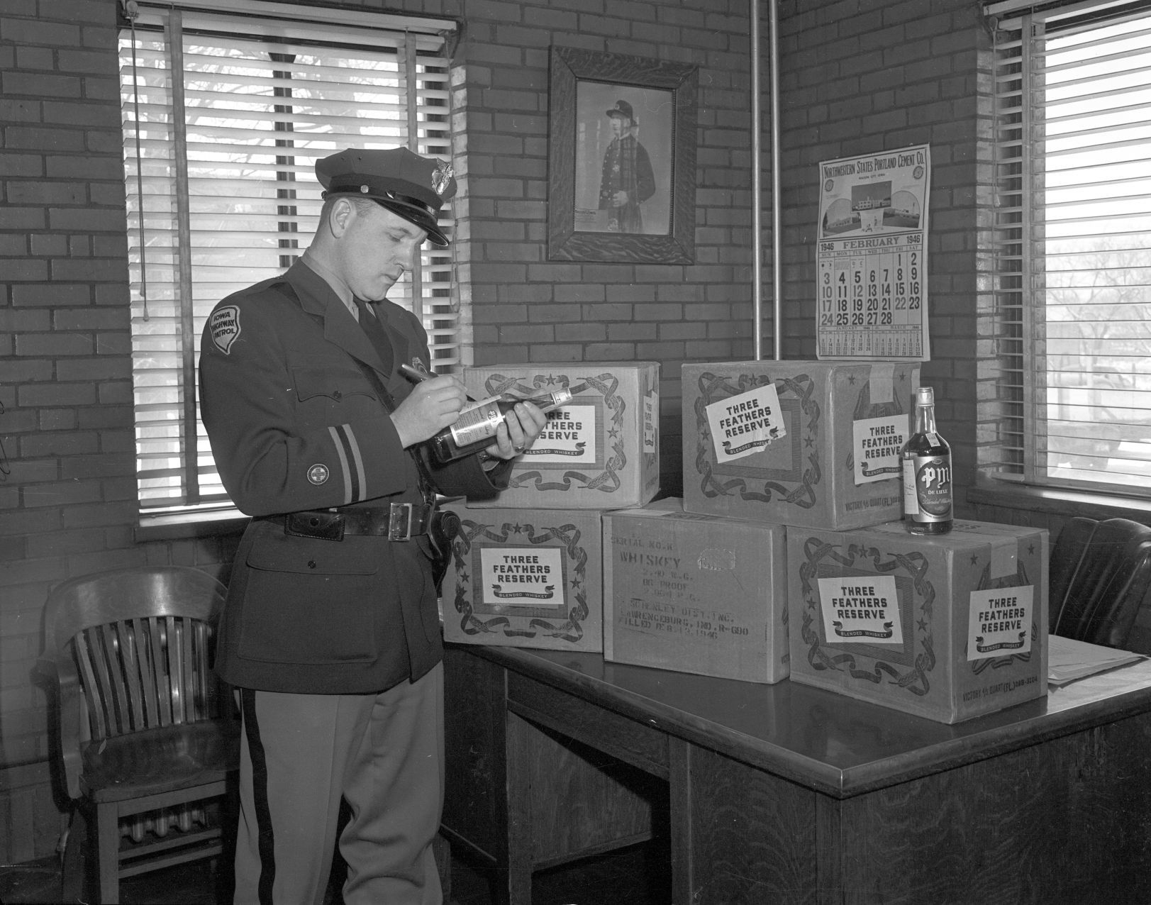 Highway patrol with booze